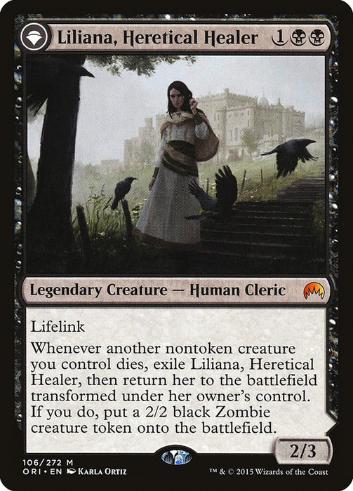 Liliana, Heretical Healer // Liliana, Defiant Necromancer  - Originpwdfc (Foil)
