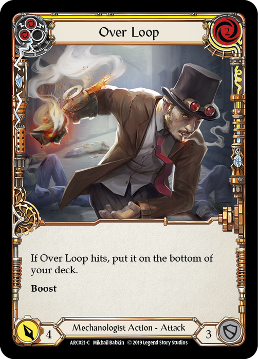 Over Loop (Yellow) - Rainbow Foil - Unlimited Edition