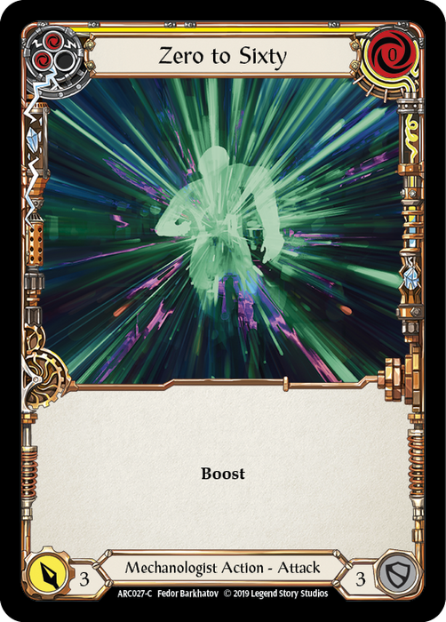 Zero to Sixty (Yellow) - Rainbow Foil - Unlimited Edition