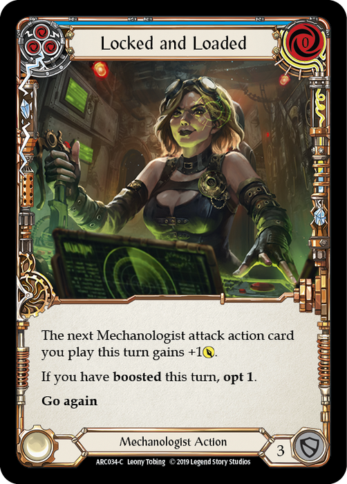 Locked and Loaded (Blue) - Rainbow Foil - 1st Edition