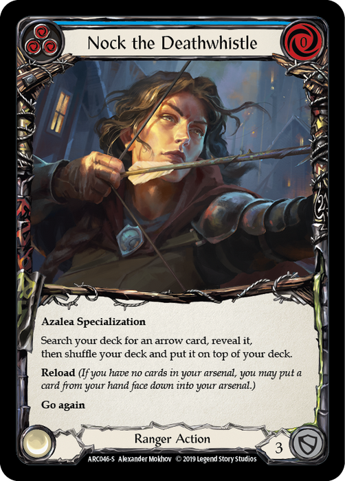 Nock the Deathwhistle (Blue) - Rainbow Foil - Unlimited Edition