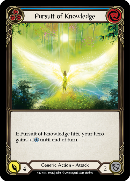 Pursuit of Knowledge (Blue) - Rainbow Foil - Unlimited Edition
