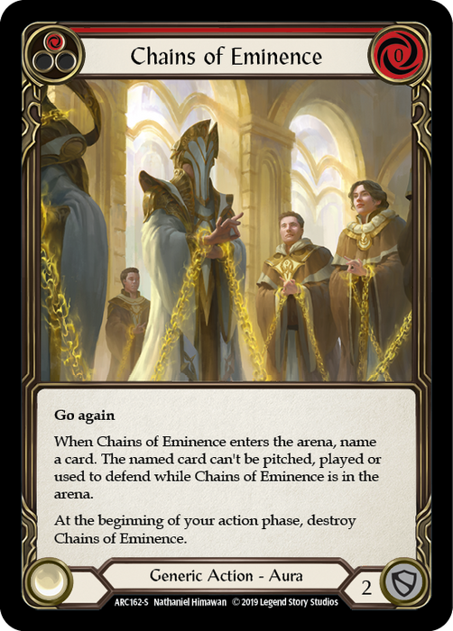 Chains of Eminence (Red) - Rainbow Foil - Unlimited Edition