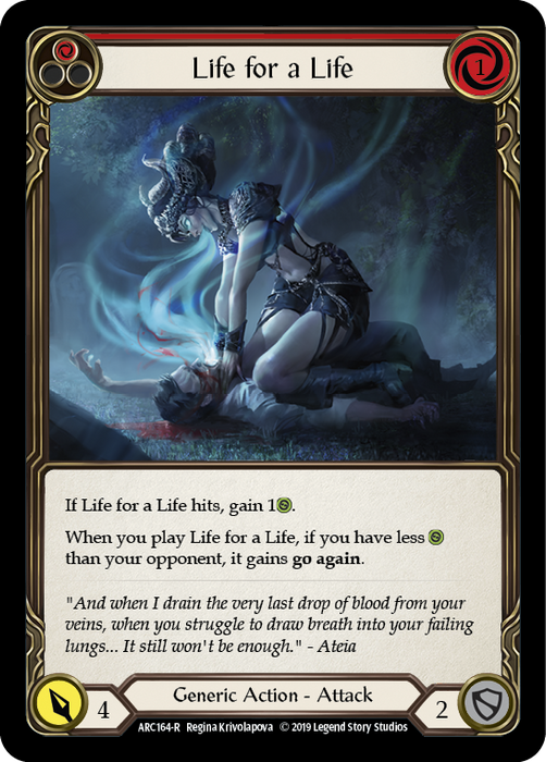 Life for a Life (Red) - Rainbow Foil - Unlimited Edition