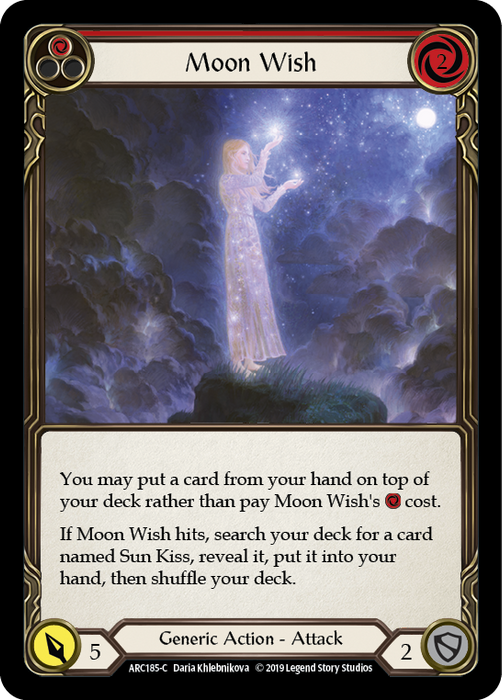 Moon Wish (Red) - Rainbow Foil - Unlimited Edition