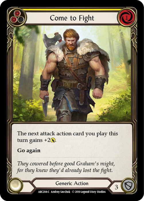Come to Fight (Yellow) - Rainbow Foil - Unlimited Edition
