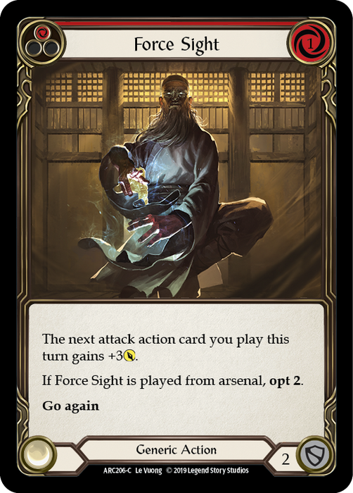 Force Sight (Red) - Rainbow Foil - Unlimited Edition