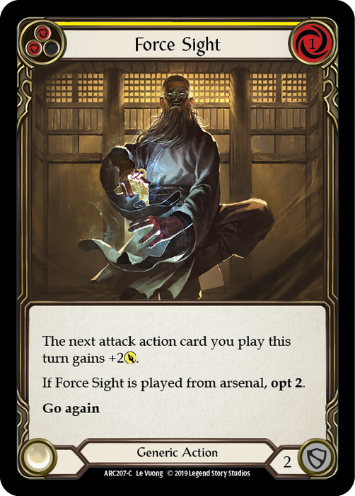 Force Sight (Yellow) - Rainbow Foil - Unlimited Edition
