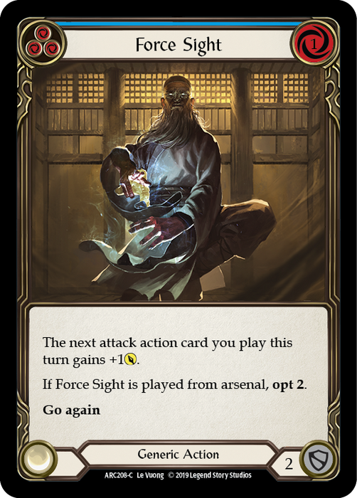 Force Sight (Blue) - Rainbow Foil - Unlimited Edition