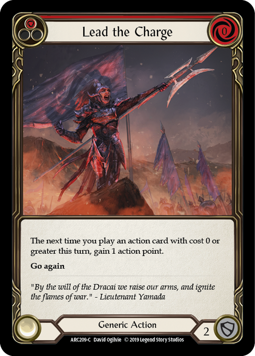 Lead the Charge (Red) - Rainbow Foil - Unlimited Edition