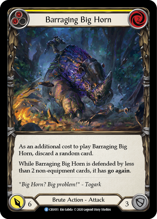 Barraging Big Horn (Yellow) - Unlimited Edition