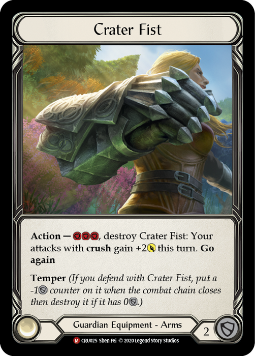 Crater Fist - Cold Foil - 1st Edition