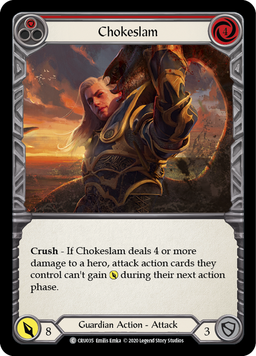 Chokeslam (Red) - Rainbow Foil - Unlimited Edition