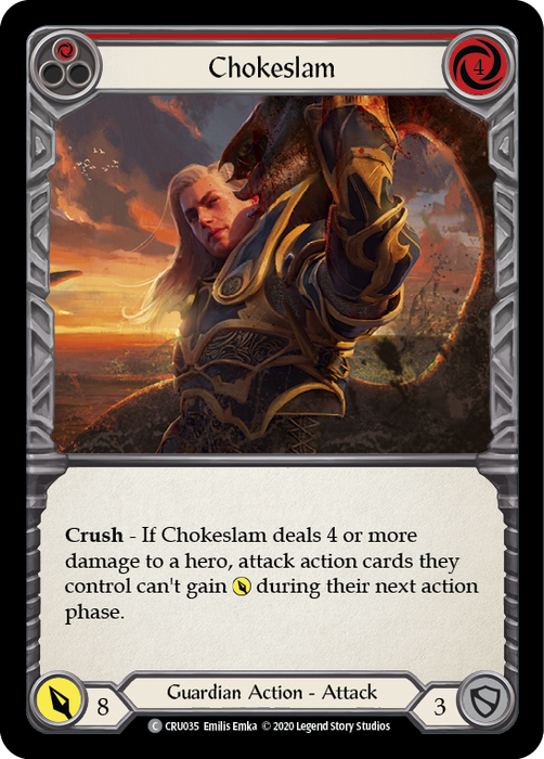 Chokeslam (Red) - Rainbow Foil - 1st Edition