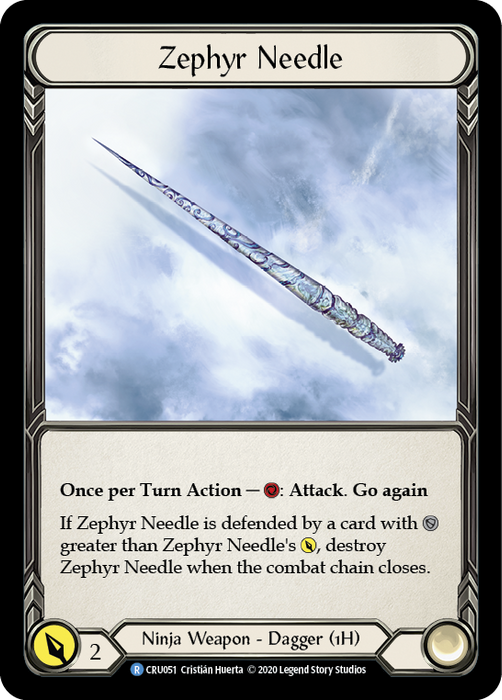 Zephyr Needle - Cold Foil - 1st Edition