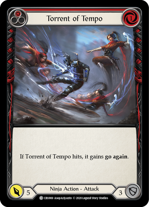 Torrent of Tempo (Red) - Rainbow Foil - Unlimited Edition