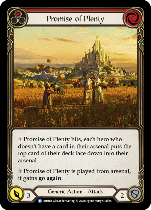 Promise of Plenty (Red) - Rainbow Foil - Unlimited Edition