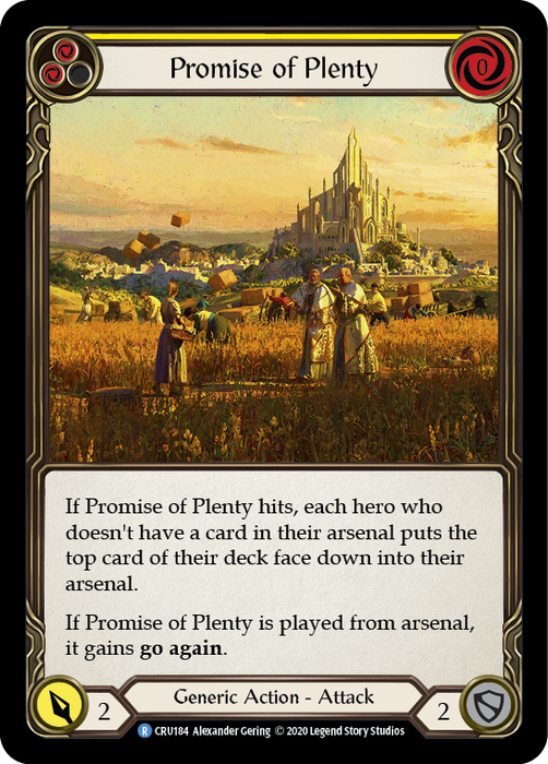 Promise of Plenty (Yellow) - Rainbow Foil - Unlimited Edition