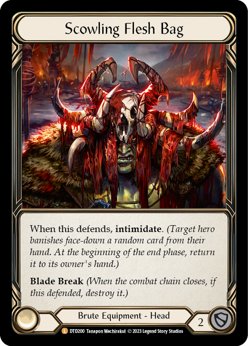 Scowling Flesh Bag - Cold Foil