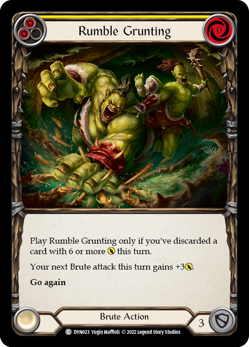 Rumble Grunting (Yellow)
