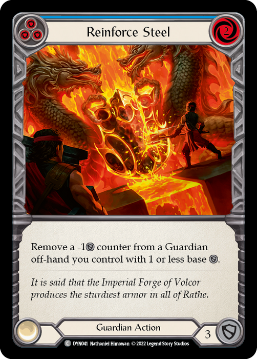 Reinforce Steel (Blue) - Rainbow Foil