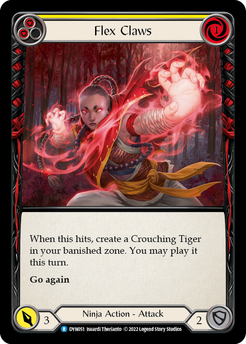 Flex Claws (Yellow) - Rainbow Foil