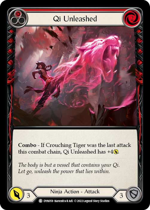 Qi Unleashed (Red) - Rainbow Foil