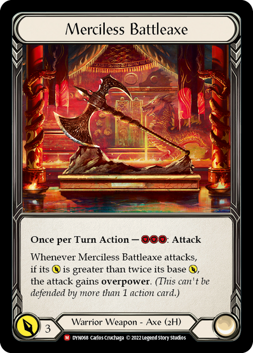 Merciless Battleaxe - Rainbow Foil