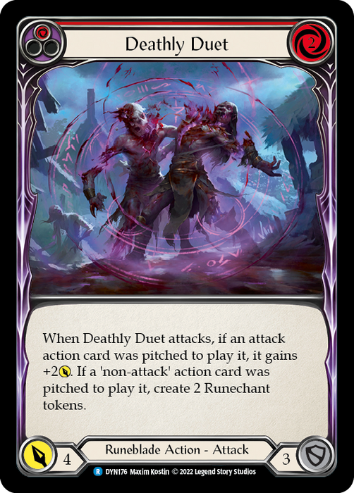 Deathly Duet (Red) - Rainbow Foil