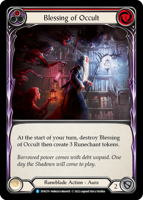 Blessing of Occult (Red) - Rainbow Foil