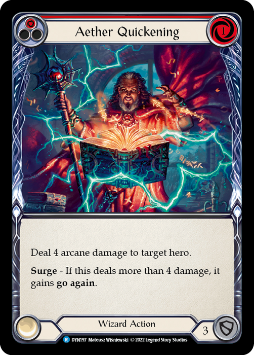 Aether Quickening (Red) - Rainbow Foil