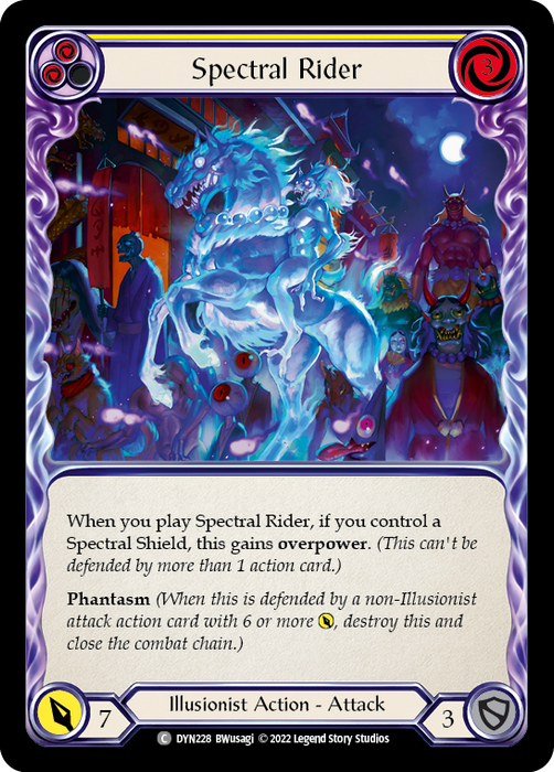 Spectral Rider (Yellow) - Rainbow Foil