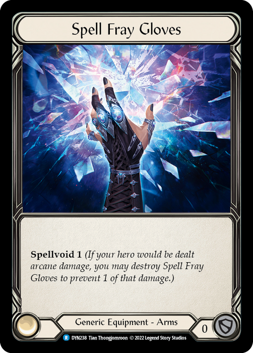 Spell Fray Gloves - Rainbow Foil