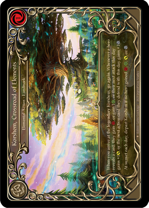 Korshem, Crossroad of Elements - Rainbow Foil - Unlimited Edition