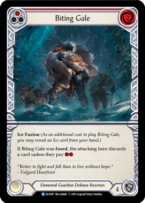 Biting Gale (Red) - Rainbow Foil - 1st Edition