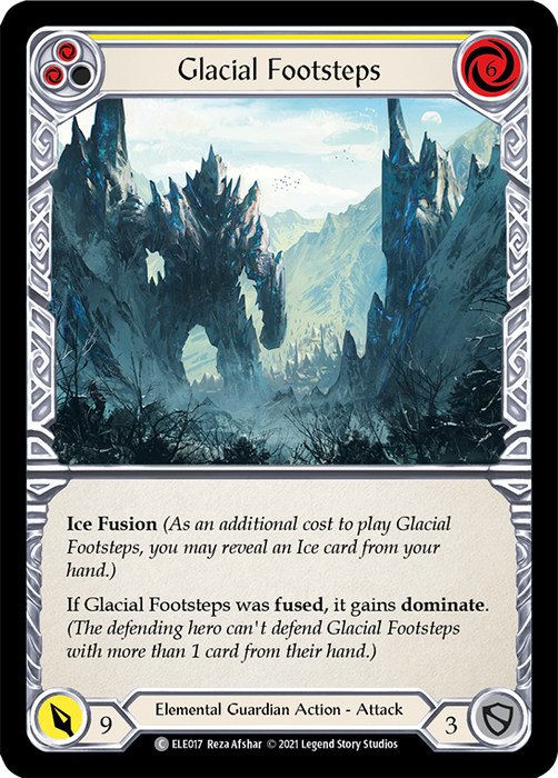 Glacial Footsteps (Yellow) - Rainbow Foil - 1st Edition
