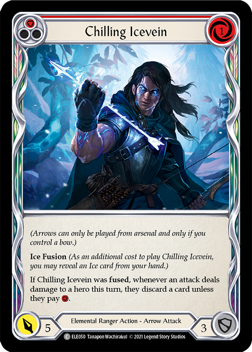 Chilling Icevein (Red) - Rainbow Foil - 1st Edition
