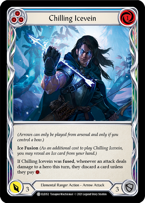 Chilling Icevein (Blue) - Rainbow Foil - Unlimited Edition