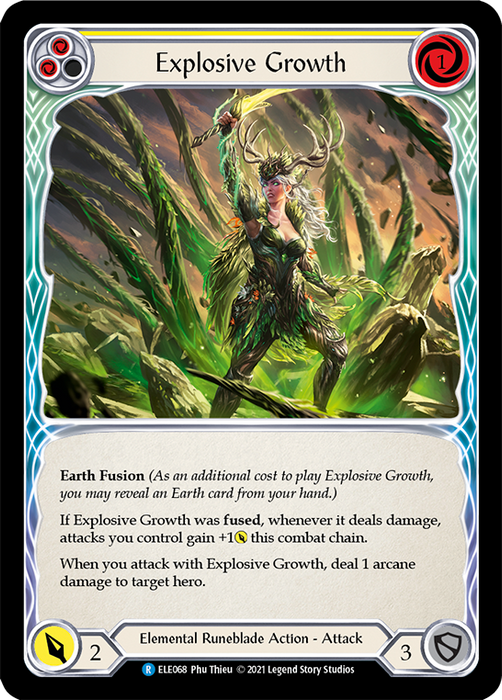 Explosive Growth (Yellow) - Rainbow Foil - Unlimited Edition