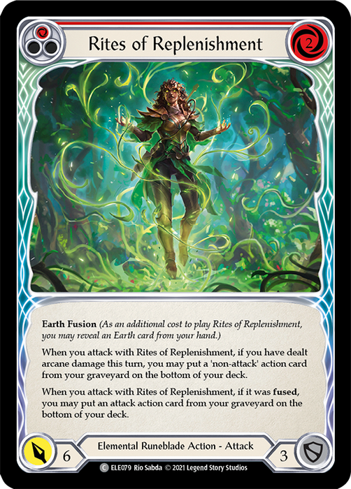 Rites of Replenishment (Red) - Rainbow Foil - Unlimited Edition
