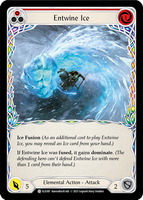 Entwine Ice (Red) - Rainbow Foil - Unlimited Edition