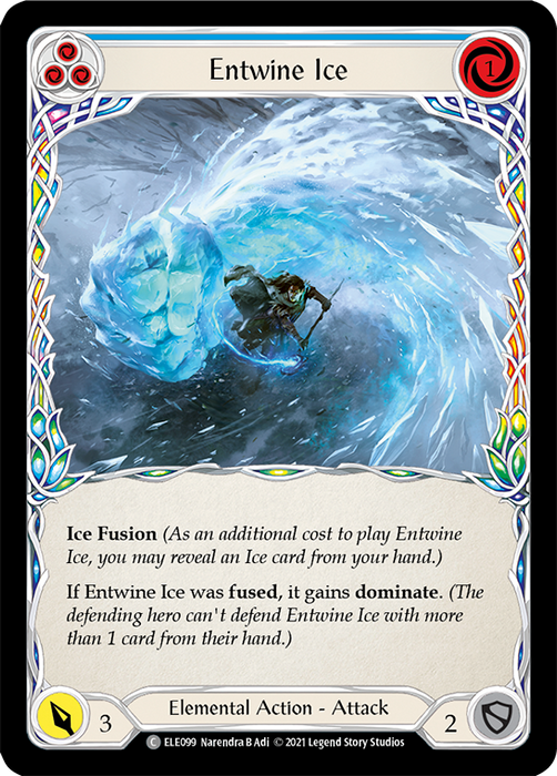 Entwine Ice (Blue) - Rainbow Foil - Unlimited Edition