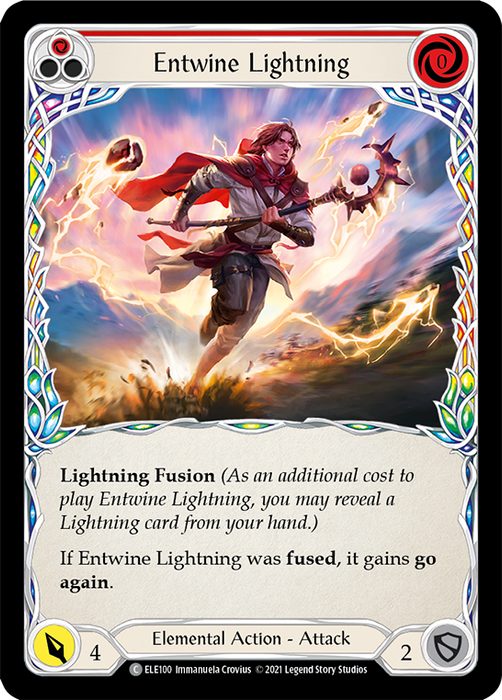 Entwine Lightning (Red) - Rainbow Foil - Unlimited Edition