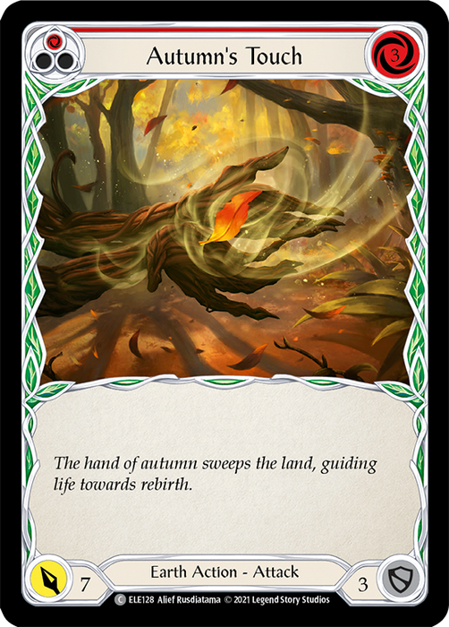 Autumn's Touch (Red) - Rainbow Foil - Unlimited Edition