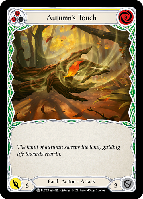 Autumn's Touch (Yellow) - Rainbow Foil - Unlimited Edition