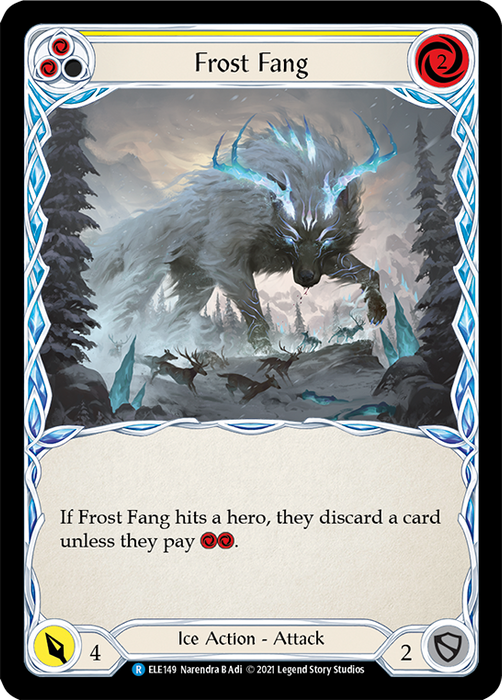 Frost Fang (Yellow) - Rainbow Foil - Unlimited Edition
