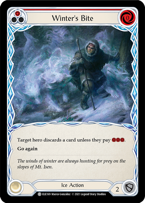 Winter's Bite (Red) - Rainbow Foil - 1st Edition