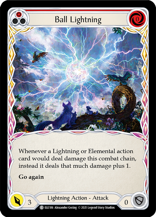 Ball Lightning (Red) - Rainbow Foil - Unlimited Edition