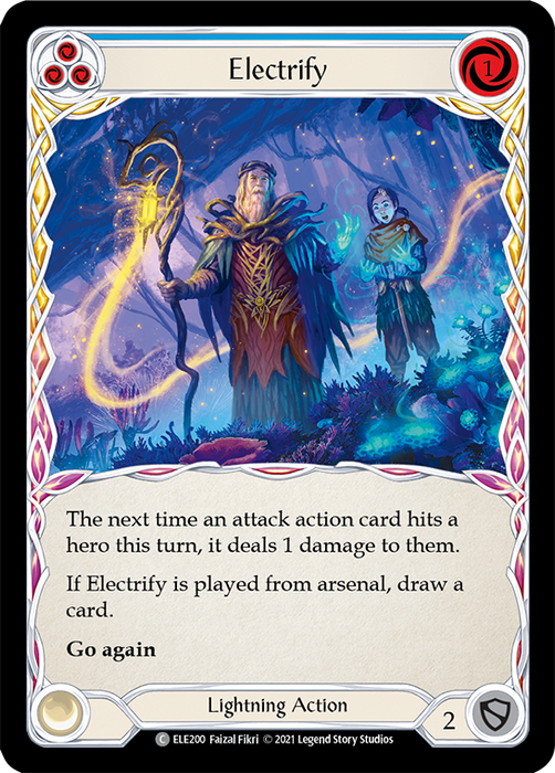 Electrify (Blue) - Rainbow Foil - 1st Edition