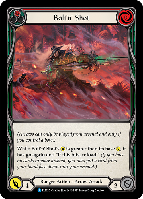 Bolt'n Shot (Red) - Rainbow Foil - 1st Edition